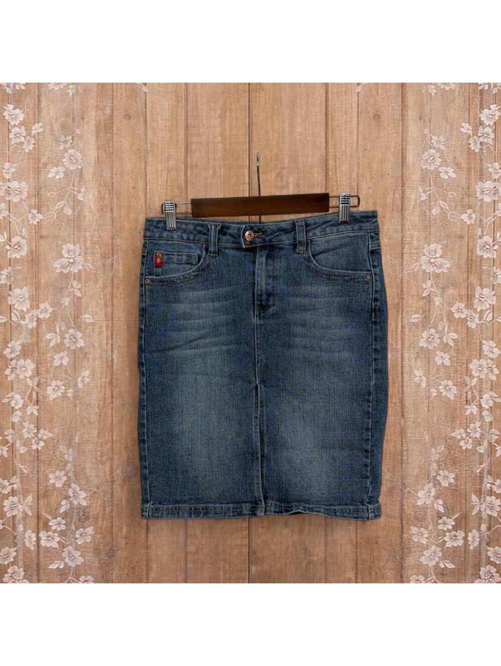 SouthPole Junior Collection Denim Pencil Skirt